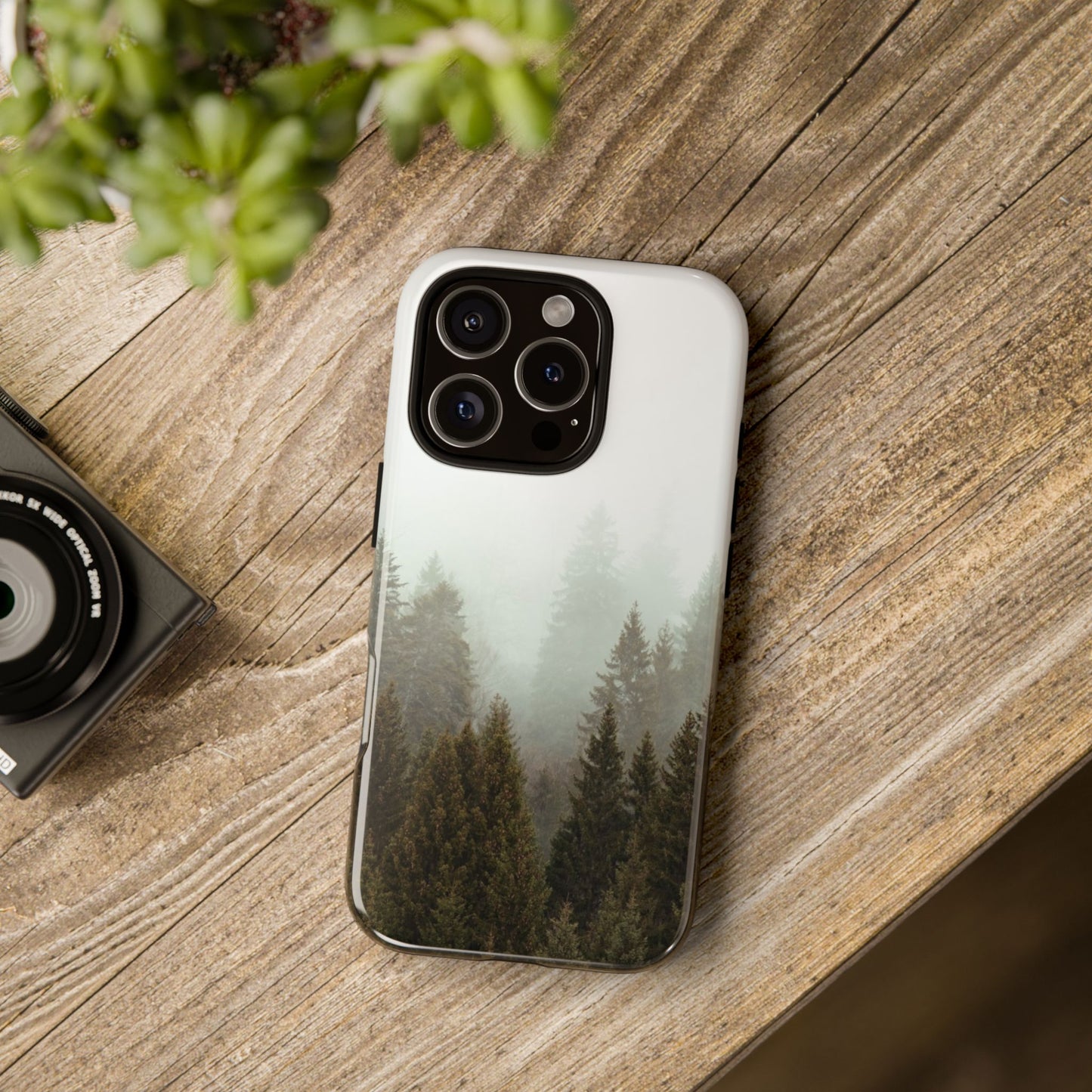 Pine Trees Forest Iphone 17 16 15 14 13 12 Pro Case, Fog  Cute Tough Hard Cases 11 8 Plus X XR XS Max Galaxy S26 S25 S24 S23 Phone Cover - Starcove Fashion
