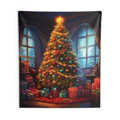 Christmas Tree Tapestry, Xmas Wall Art Hanging Cool Unique Vertical Aesthetic Large Small Decor Bedroom College Dorm Room Starcove Fashion