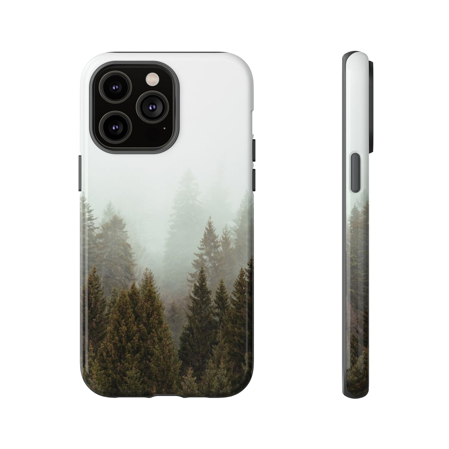 Pine Trees Forest Iphone 17 16 15 14 13 12 Pro Case, Fog  Cute Tough Hard Cases 11 8 Plus X XR XS Max Galaxy S26 S25 S24 S23 Phone Cover - Starcove Fashion