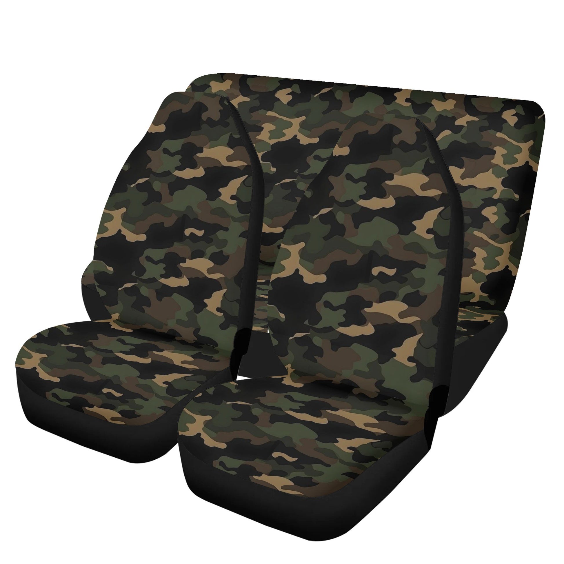 camo car seat and stroller set Camo Front and Back Car Seat Covers Full Set (4 pcs), Green Camouflage Auto Dog Pet Vehicle SUV Universal Protector Accessory Men Women