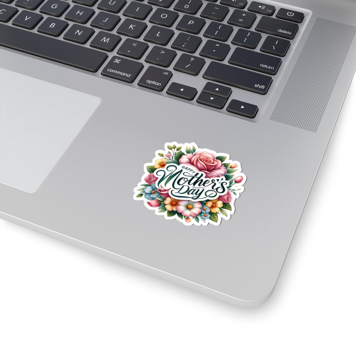 Happy Mother's Day Sticker Decal, Flowers Floral Art Vinyl Laptop Cute Waterbottle Tumbler Car Waterproof Bumper Clear Aesthetic