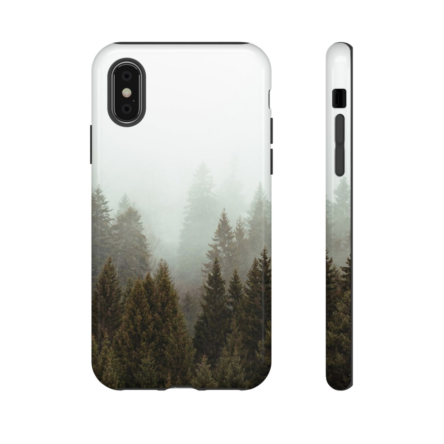 Pine Trees Forest Iphone 17 16 15 14 13 12 Pro Case, Fog  Cute Tough Hard Cases 11 8 Plus X XR XS Max Galaxy S26 S25 S24 S23 Phone Cover - Starcove Fashion