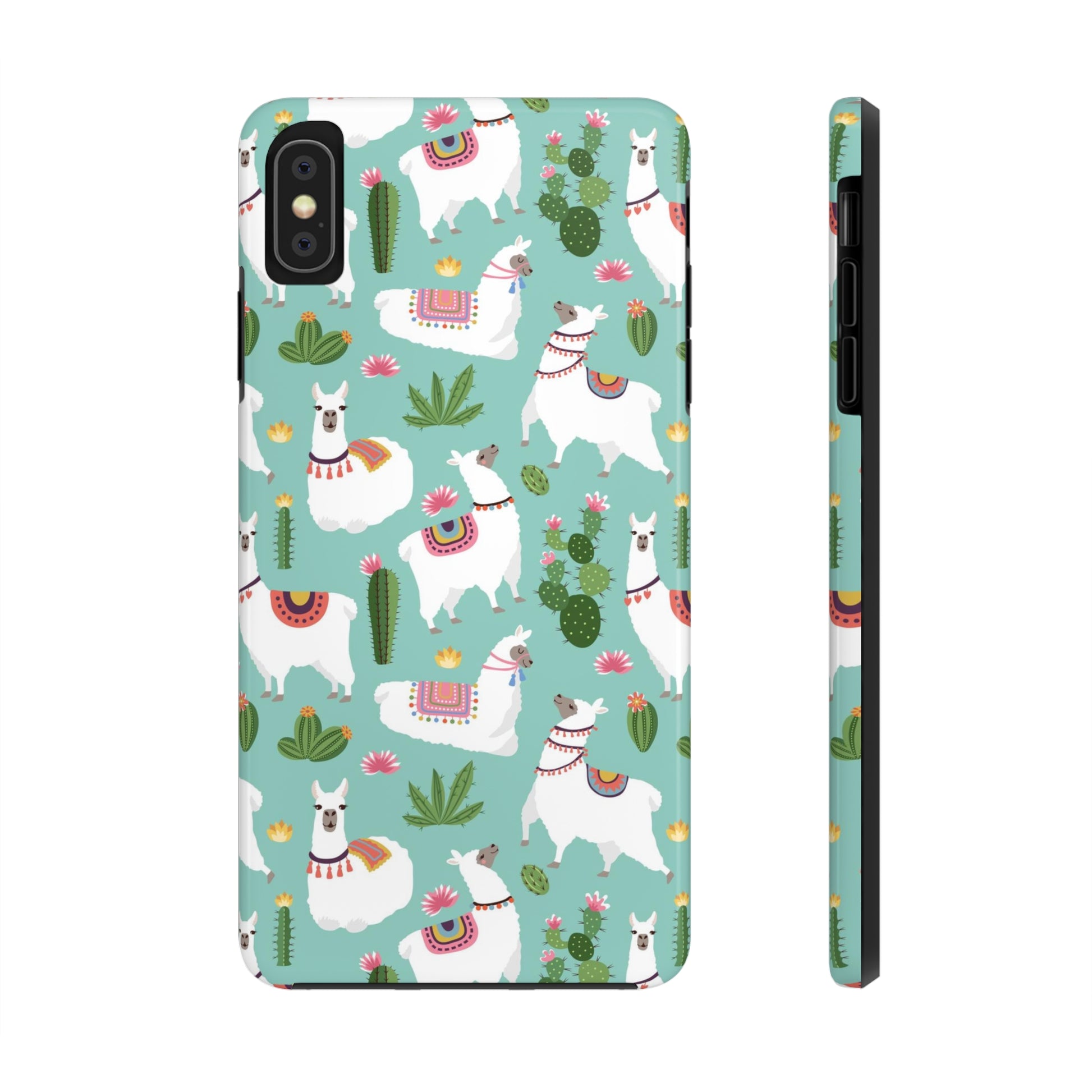 Alpaca Cactus Tough Phone Case, LLama iPhone 14 13 Pro Max 12 11 X XR XS SE 7 8 Plus Cell Cover Cute Cool Aesthetic Starcove Fashion