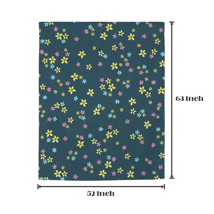 Green Yellow Floral Modern Window Curtain, Flowers Kitchen Living Room Bedroom Bathroom Fabric Rod Pocket Decor Housewarming Home 63 Inch