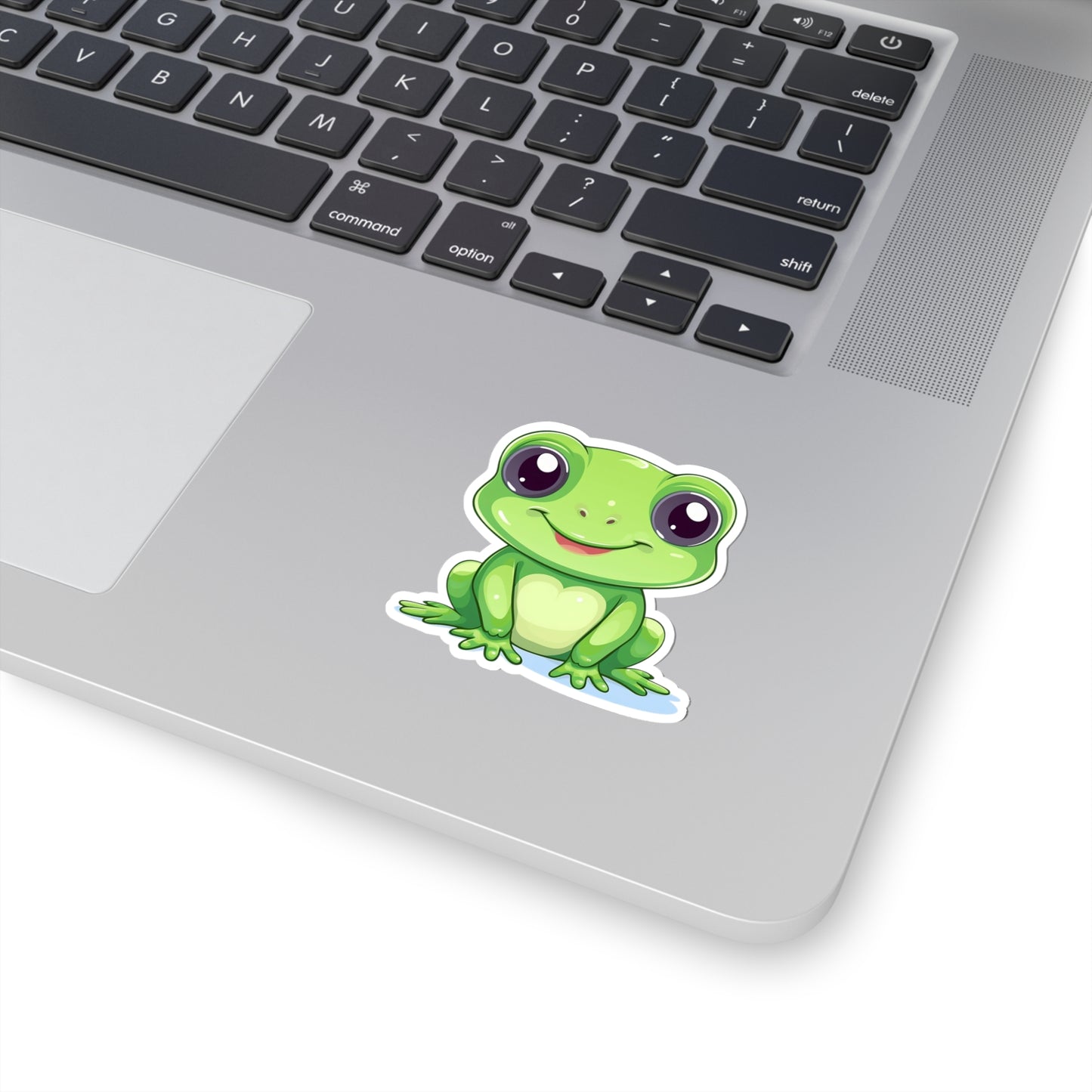 Kawaii Cute Frog Sticker Decal, Green animal Art Vinyl Laptop Waterbottle Tumbler Car Waterproof Bumper Clear Aesthetic Die Cut Wall Starcove Fashion