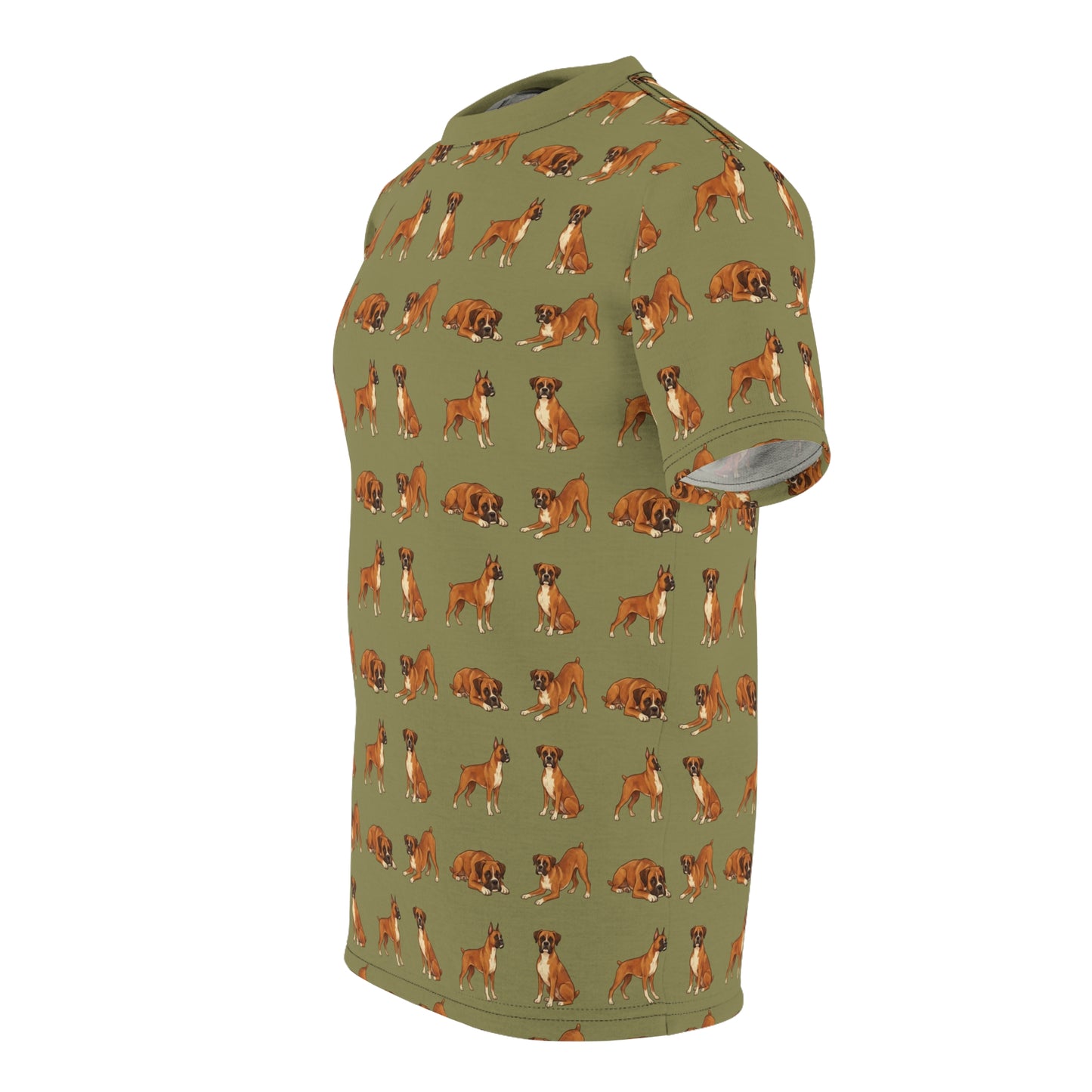 Boxer Dog Tshirt, Animal Green Designer Dad Graphic Aesthetic Lightweight Heavyweight Crewneck Men Women Tee Top Short Sleeve Shirt