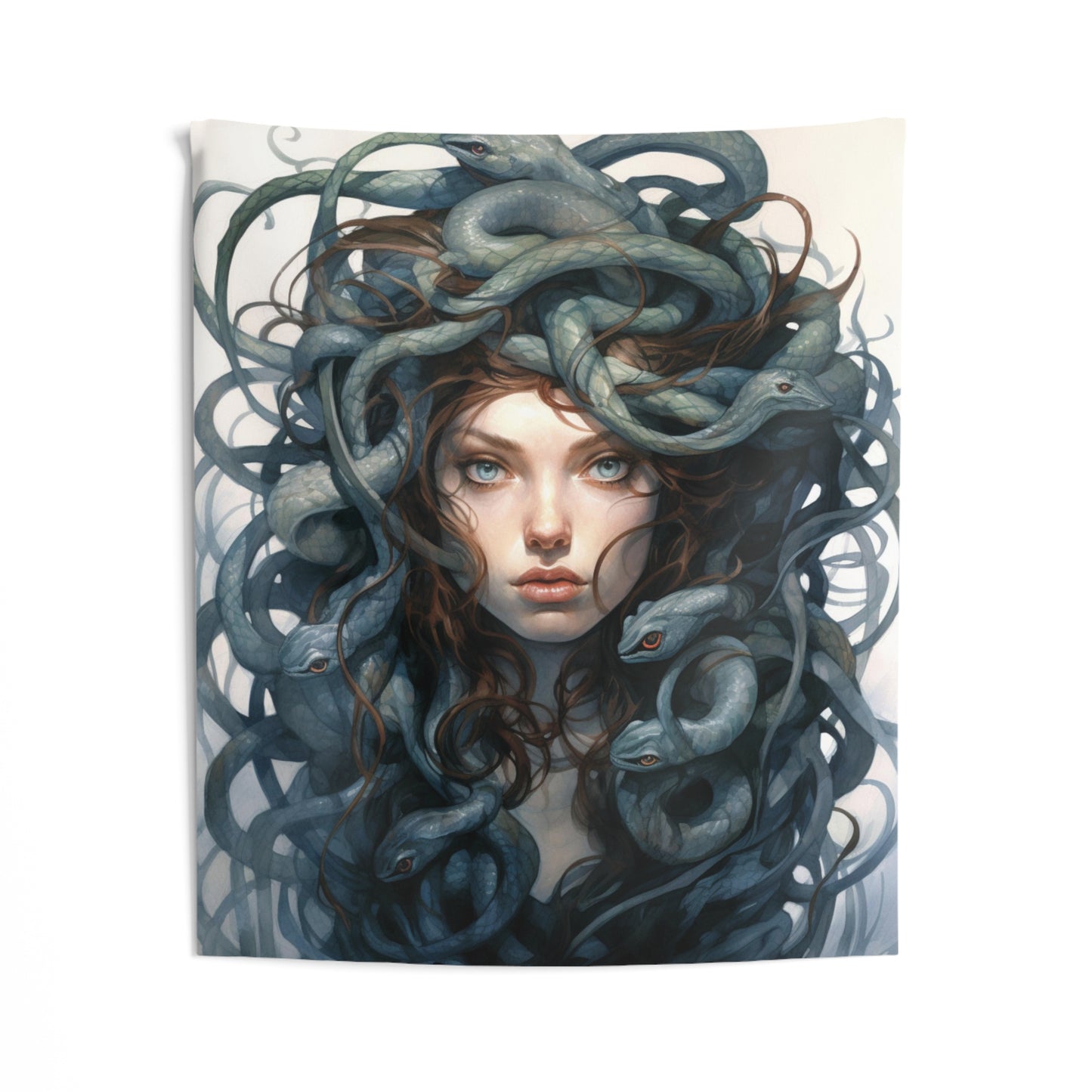 Medusa Tapestry, Women Mythology Snakes Hair Wall Art Hanging Cool Unique Vertical Aesthetic Large Small Decor Bedroom College Dorm Starcove Fashion
