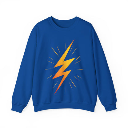 Lightning Bolt Sweatshirt, Graphic Crewneck Fleece Cotton Sweater Jumper Pullover Men Women Adult Aesthetic Designer Top