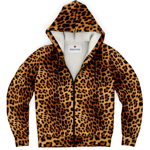 [RETRIEVER CLUB]UNISEX●LEOPARD APPLIQUE HOOD ZIP UP 239e4fe81b2c990b34d32fa6d35e5e
