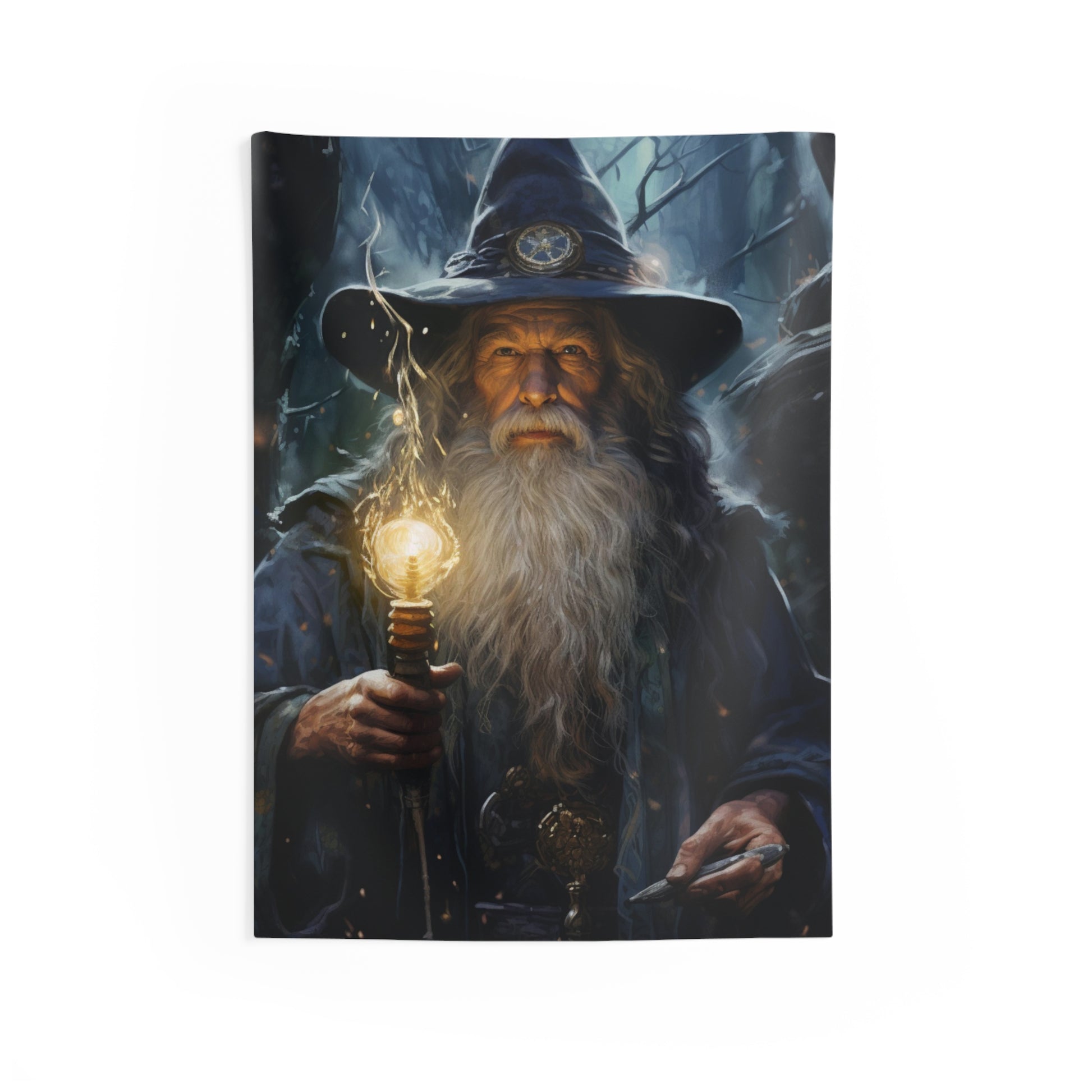 Wizard Tapestry, Mage Magic Wall Art Hanging Cool Unique Vertical Aesthetic Large Small Decor Bedroom College Dorm Room Starcove Fashion