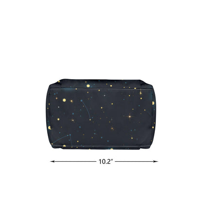 Constellations Insulated Lunch Box Bag Tote, Stars Galaxy Celestial Space Print Ladies Food Container Adult Kids Women Teens Men School Work