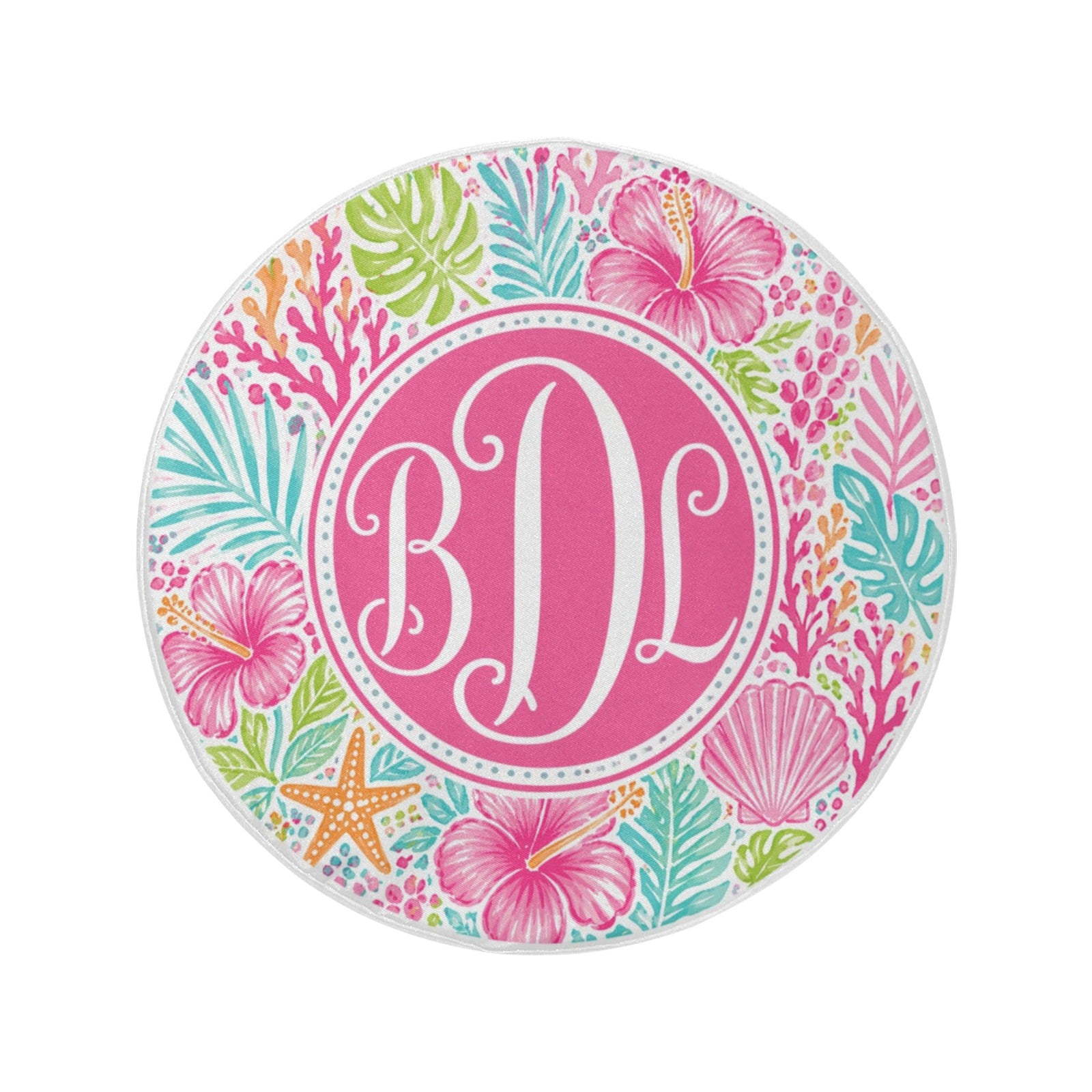 Custom Spare Tire Cover, Personalized Monogram Pink White Tropical Wheel Backup Camera Hole Camping RV Back Women Gift Trailer Waterproof - Starcove Fashion