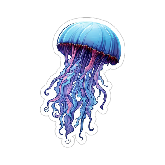 Jellyfish Sticker Decal, Ocean Sea Art Vinyl Laptop Cute Waterbottle Tumbler Car Waterproof Bumper Clear Aesthetic Die Cut Wall Starcove Fashion