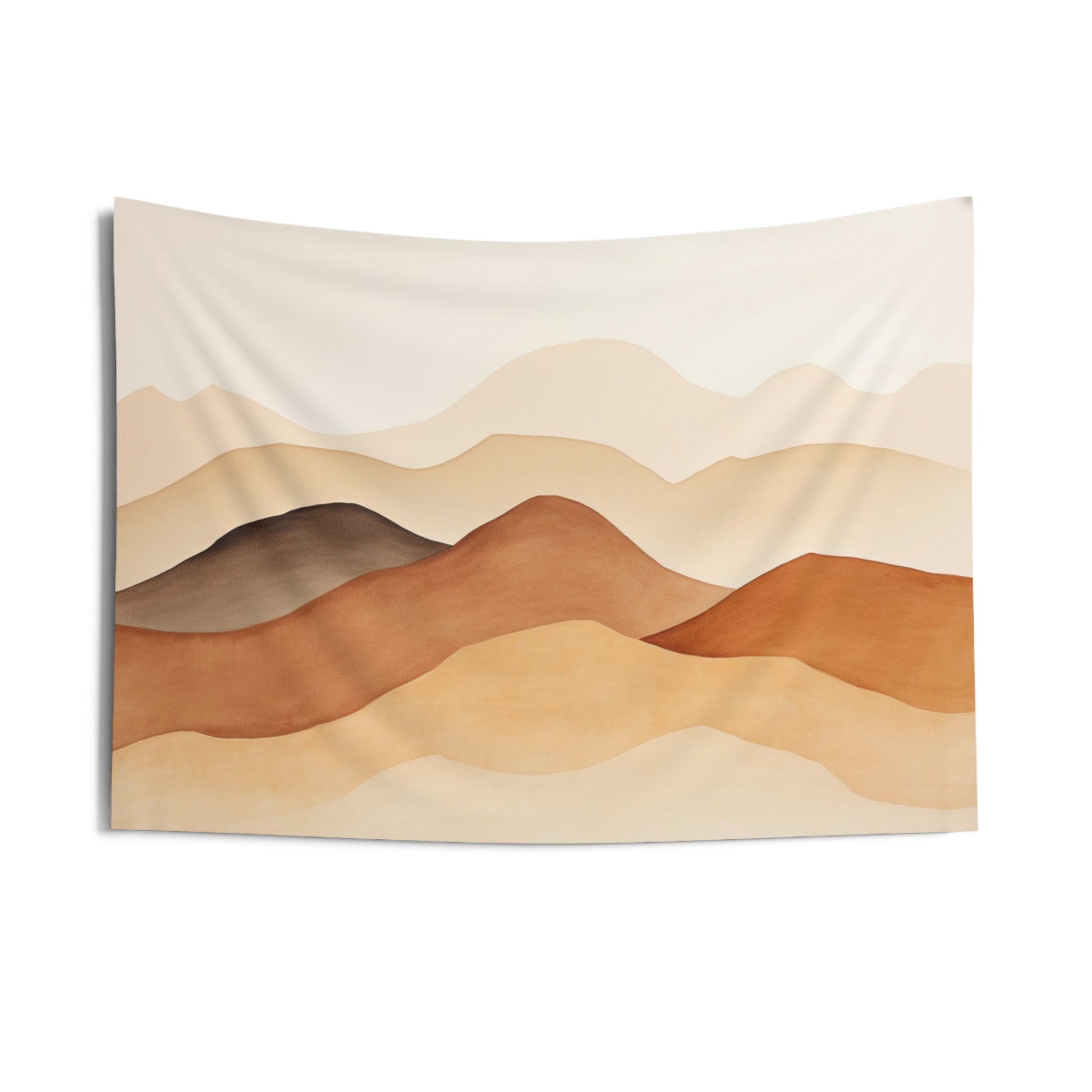 Earth Tone Tapestry, Brown Mountains minimalistic Wall Art Hanging Cool Unique Landscape Aesthetic Large Small Decor Bedroom Dorm Room Starcove Fashion