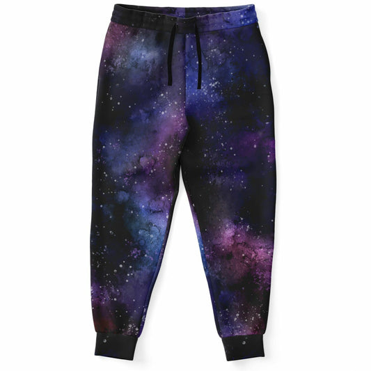 Galaxy Joggers Sweatpants with Pockets, Space Universe Stars Women Men Female Ladies Fleece Cotton Sweats Pants Loungewear Bottoms