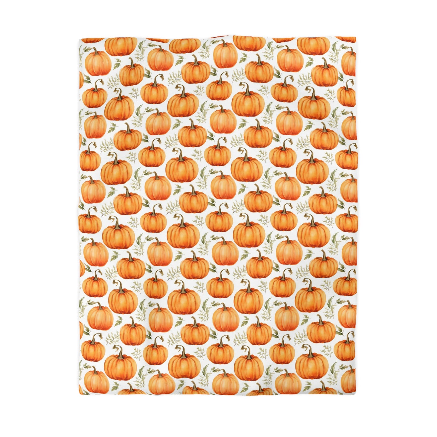 Pumpkins Duvet Cover, Orange Fall Autumn Bedding Queen King Full Twin XL Microfiber Unique Designer Bed Quilt Bedroom Decor Starcove Fashion
