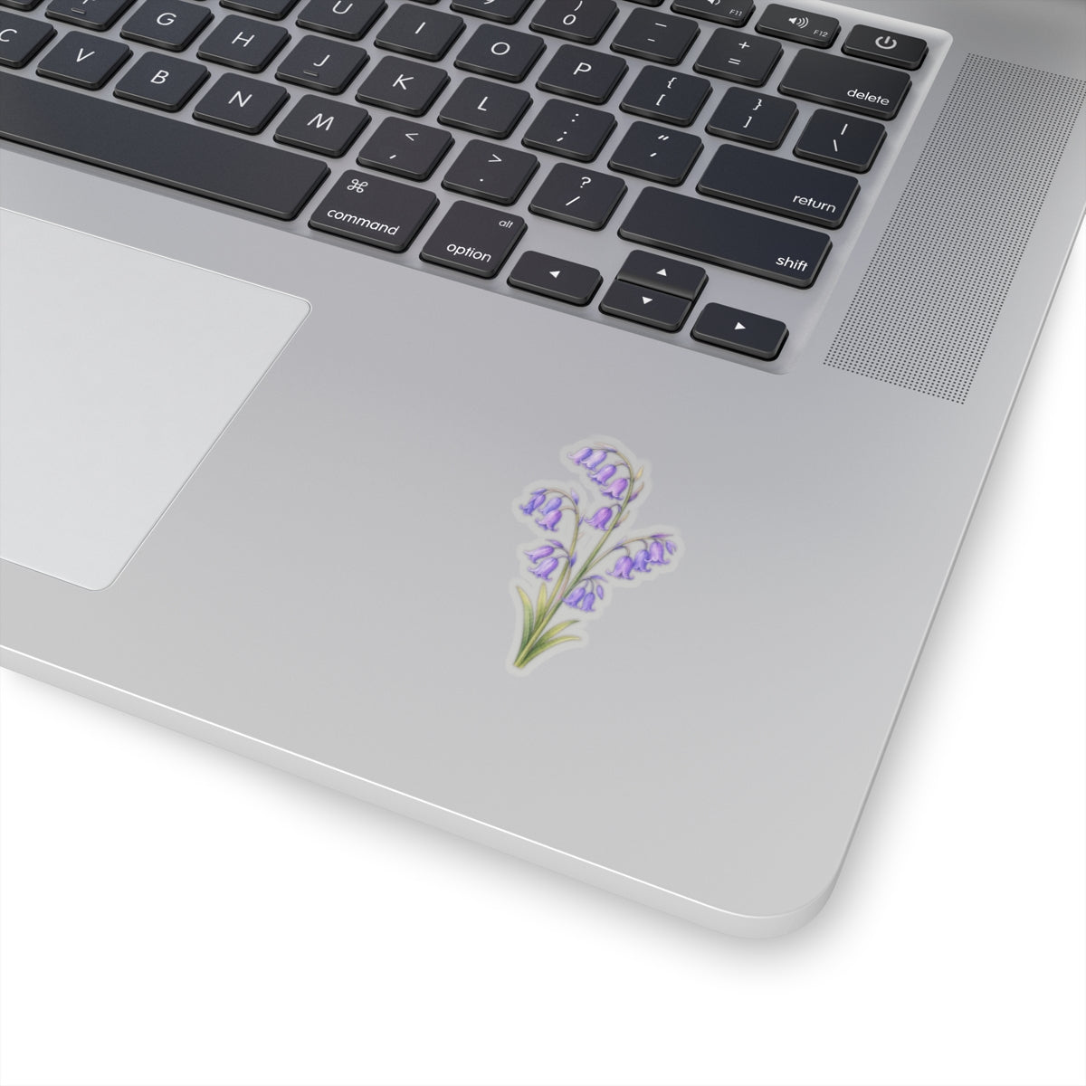 Purple Bluebell Flower Sticker Decal, Floral Watercolor Art Vinyl Cute Waterbottle Tumbler Car Waterproof Bumper Clear Die Cut Wall - Starcove Fashion