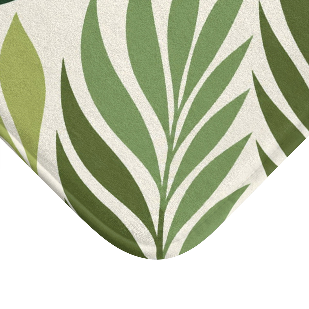 Monstera Leaf Bath Mat, Abstract Tropical Green Memory Foam Shower Bathroom Decor Non Slip Floor Large Small Washable Quick Dry Luxury Rug