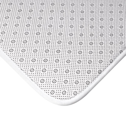 Moon Phases Bath Mat, Boho Bohemian Half Full Memory Foam Cute Shower Bathroom Decor Non Slip Floor Large Small Washable Quick Dry Rug