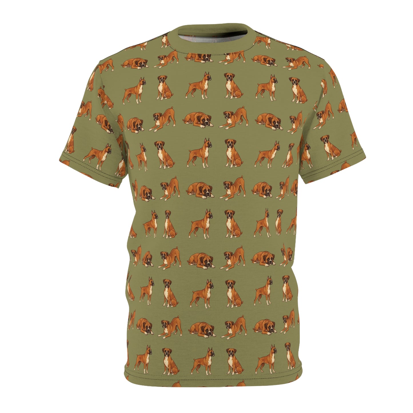 Boxer Dog Tshirt, Animal Green Designer Dad Graphic Aesthetic Lightweight Heavyweight Crewneck Men Women Tee Top Short Sleeve Shirt