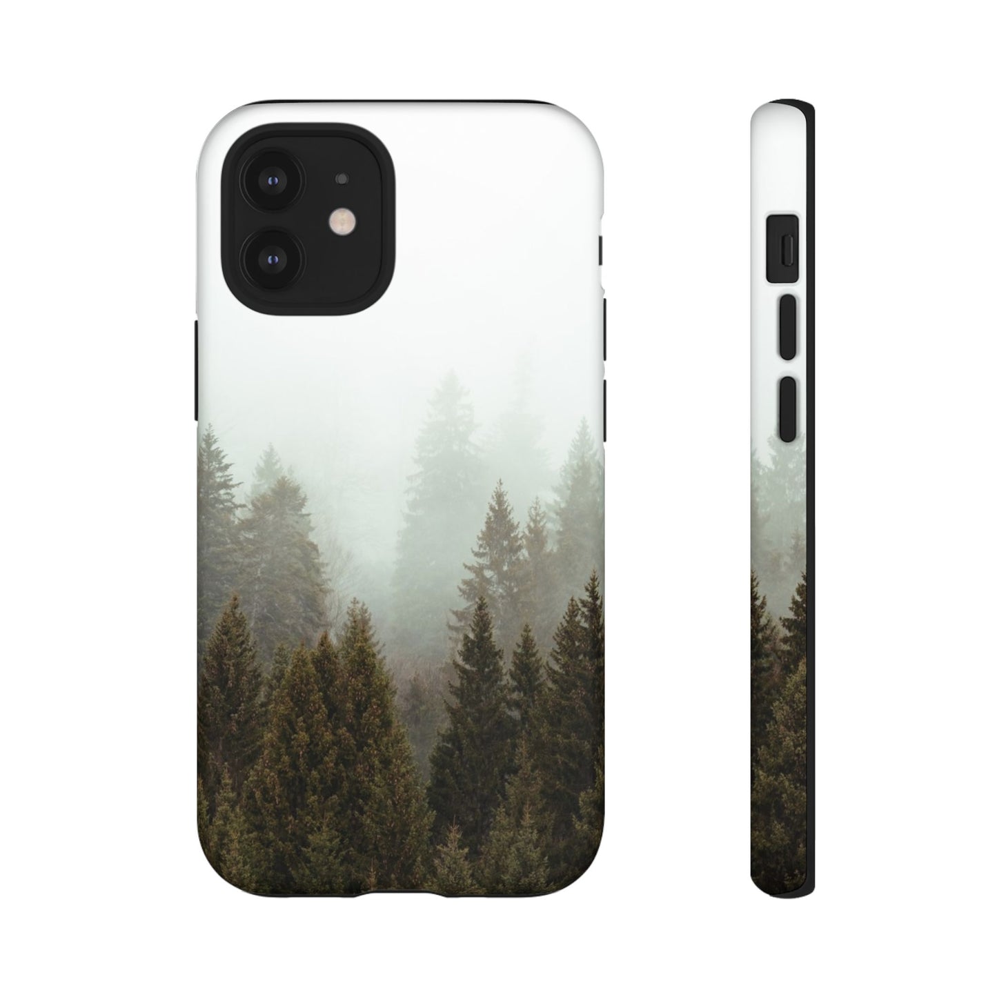 Pine Trees Forest Iphone 17 16 15 14 13 12 Pro Case, Fog  Cute Tough Hard Cases 11 8 Plus X XR XS Max Galaxy S26 S25 S24 S23 Phone Cover - Starcove Fashion