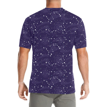 Constellation Star Galaxy Tshirt Designer Graphic Aesthetic Lightweight Summer Crewneck Men Male Women Tee Top Short Sleeve Shirt