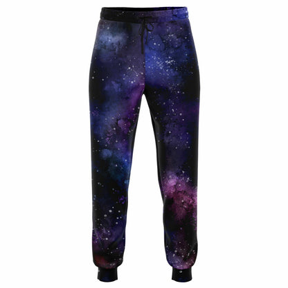 Galaxy Joggers Sweatpants with Pockets, Space Universe Stars Women Men Female Ladies Fleece Cotton Sweats Pants Loungewear Bottoms