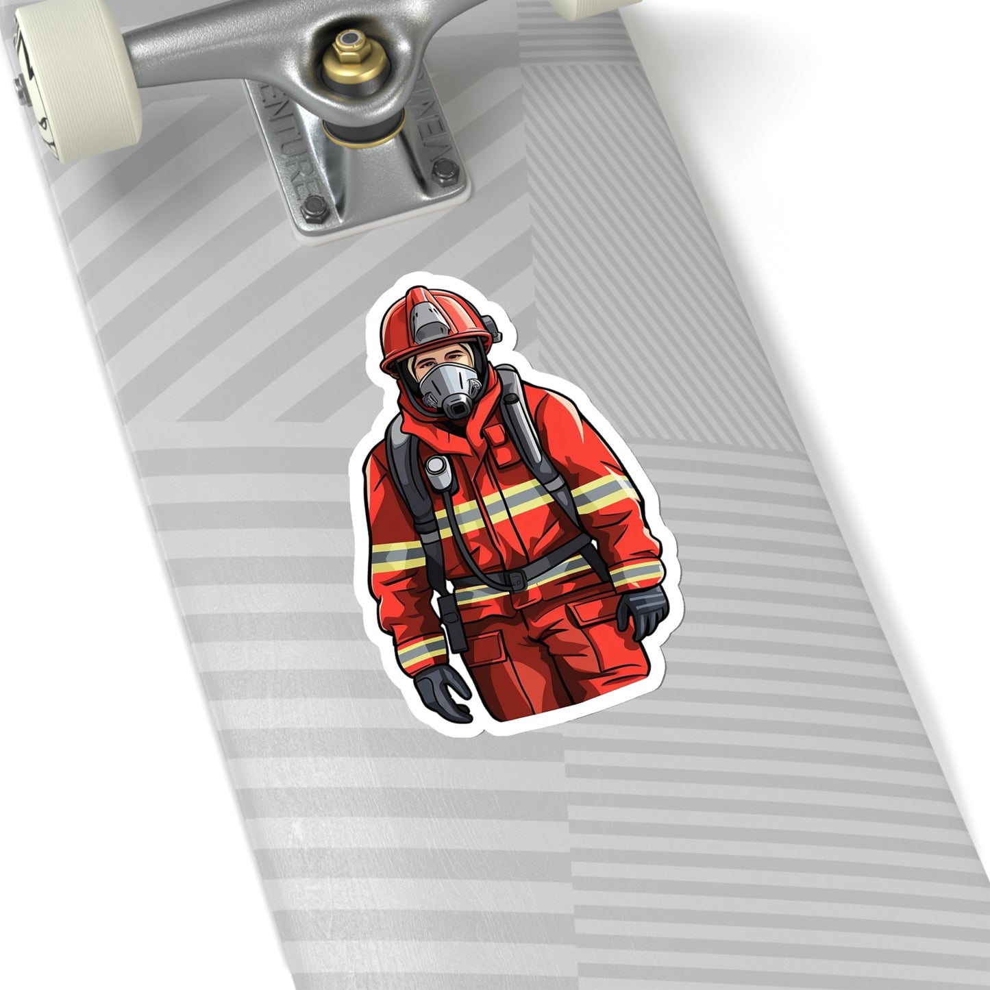 Firefighter Sticker Decal, Fireman Art Vinyl Laptop Cute Waterbottle Tumbler Car Waterproof Bumper Clear Aesthetic Die Cut Wall Starcove Fashion