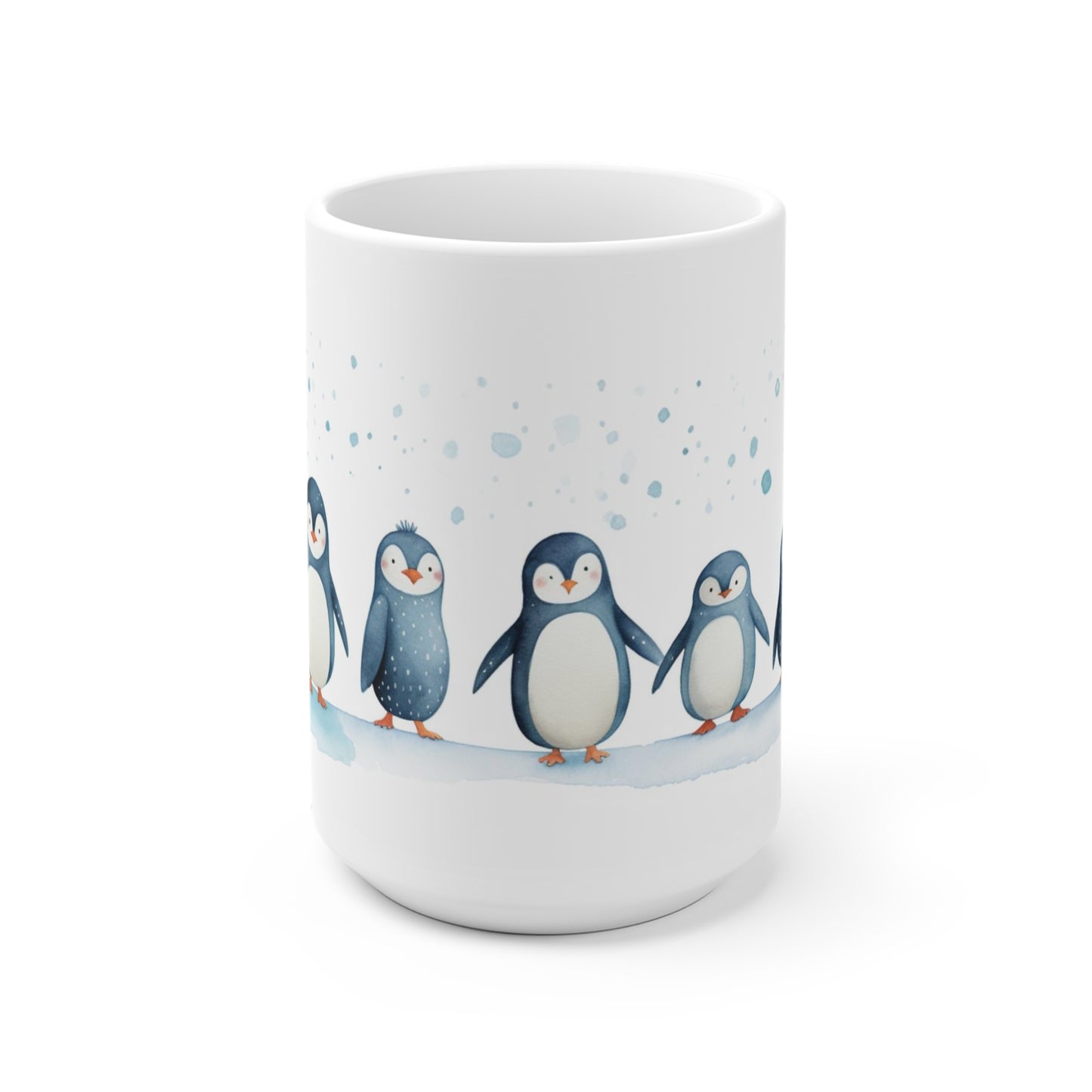 Cute Penguins Coffee Mug, Watercolor Art Ceramic Cup Tea Hot Chocolate Lover Unique Microwave Safe Novelty Cool Gift Starcove Fashion