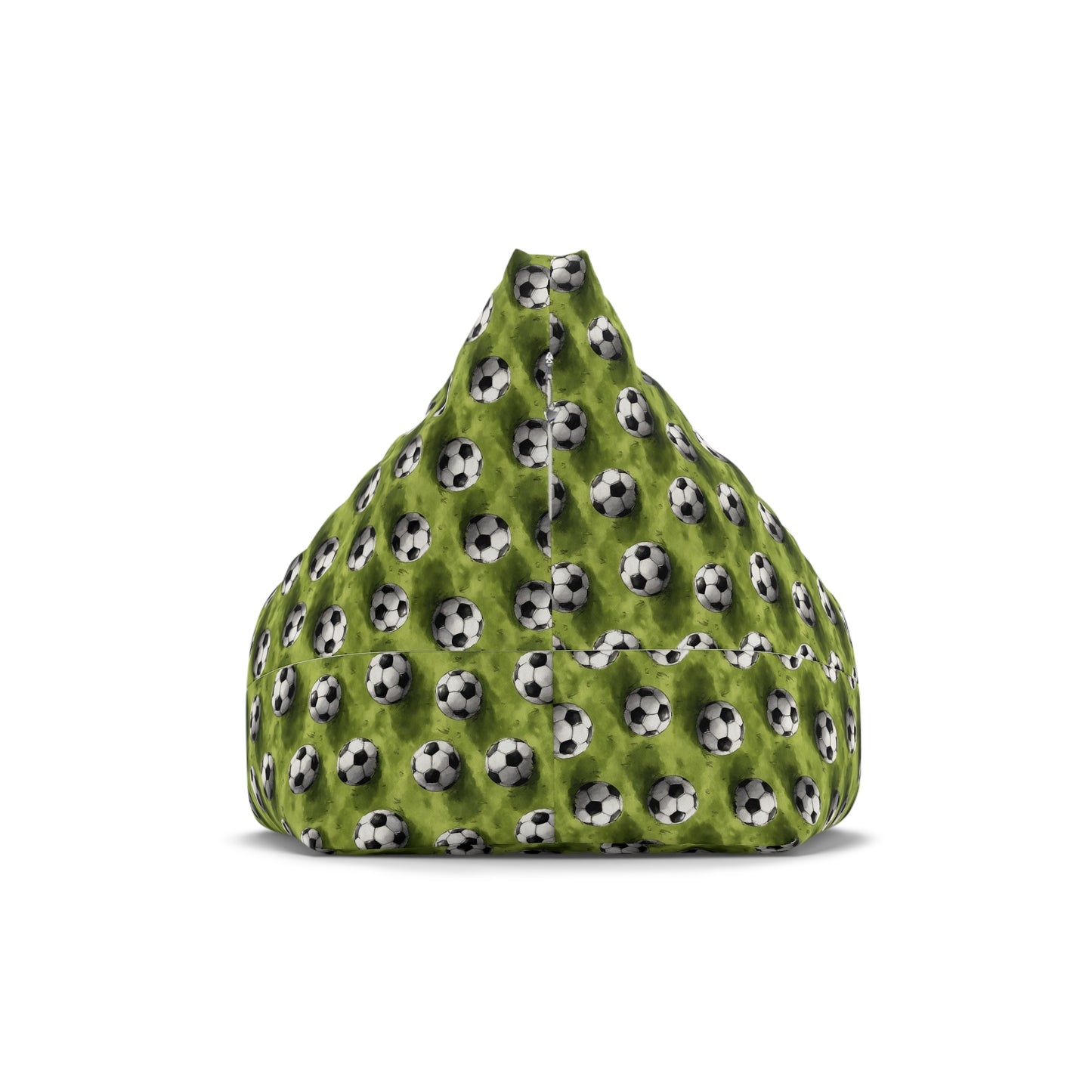 Football Bean Bag Chair Cover, Sports Soccer Balls Washable Triangle Furniture Small Large Adult Children Kids Sofa Apartment Dorm Unfilled