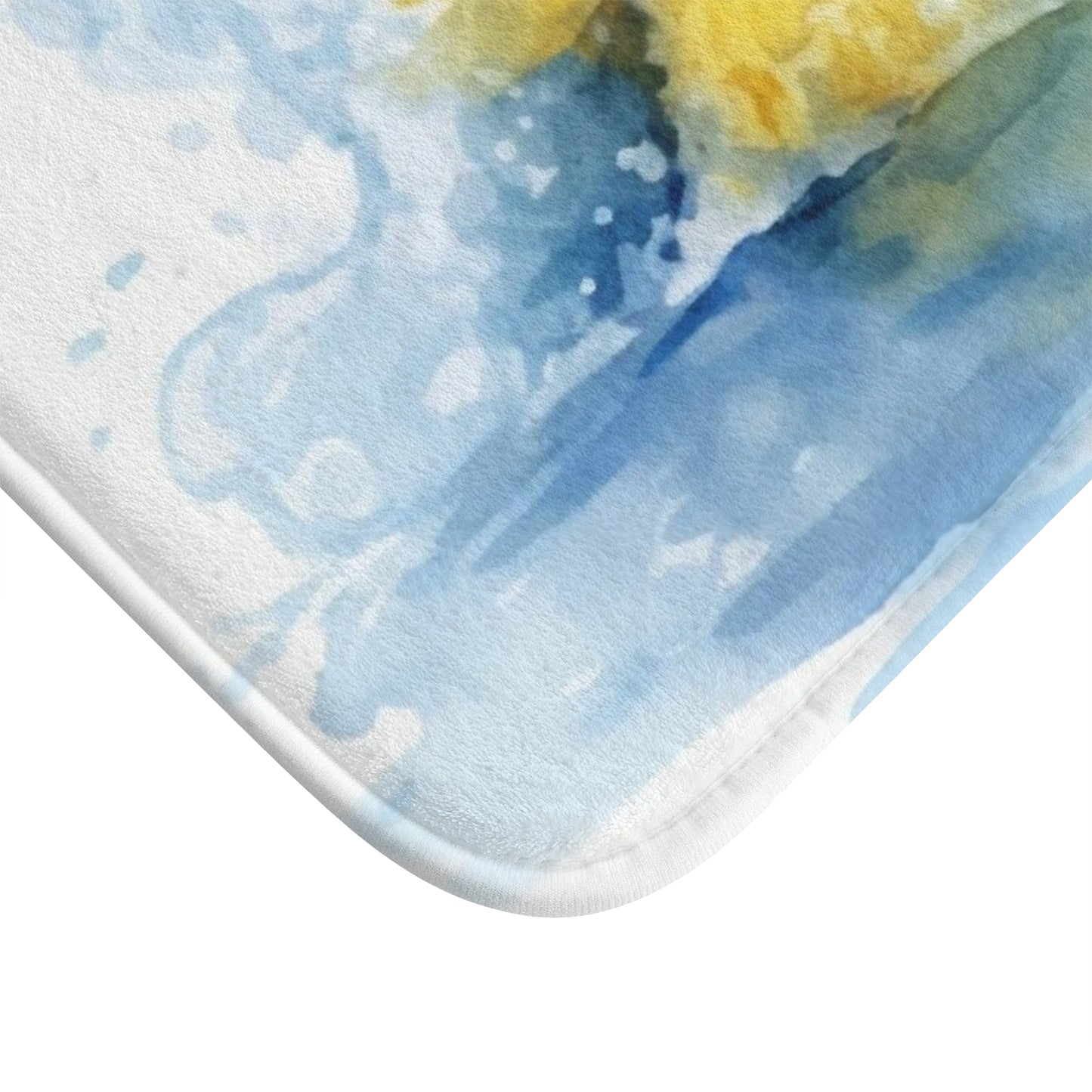 Yellow Duck Bath Mat, Watercolor Cute Shower Bathroom Decor Non Slip Floor Memory Foam Microfiber Large Small Washable Rug Starcove Fashion