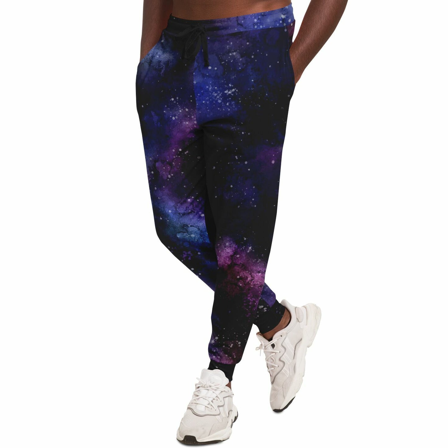 Galaxy Joggers Sweatpants with Pockets, Space Universe Stars Women Men Female Ladies Fleece Cotton Sweats Pants Loungewear Bottoms