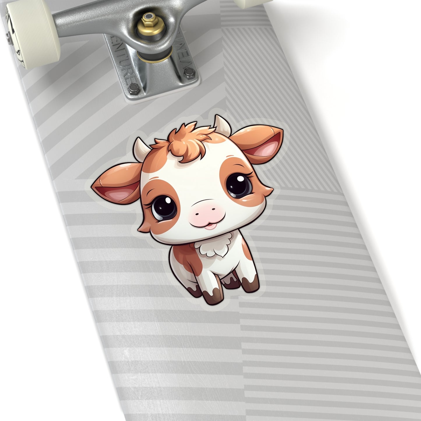 Kawaii Cow Sticker Decal, Animal Art Vinyl Laptop Cute Waterbottle Tumbler Car Waterproof Bumper Clear Aesthetic Die Cut Wall Starcove Fashion