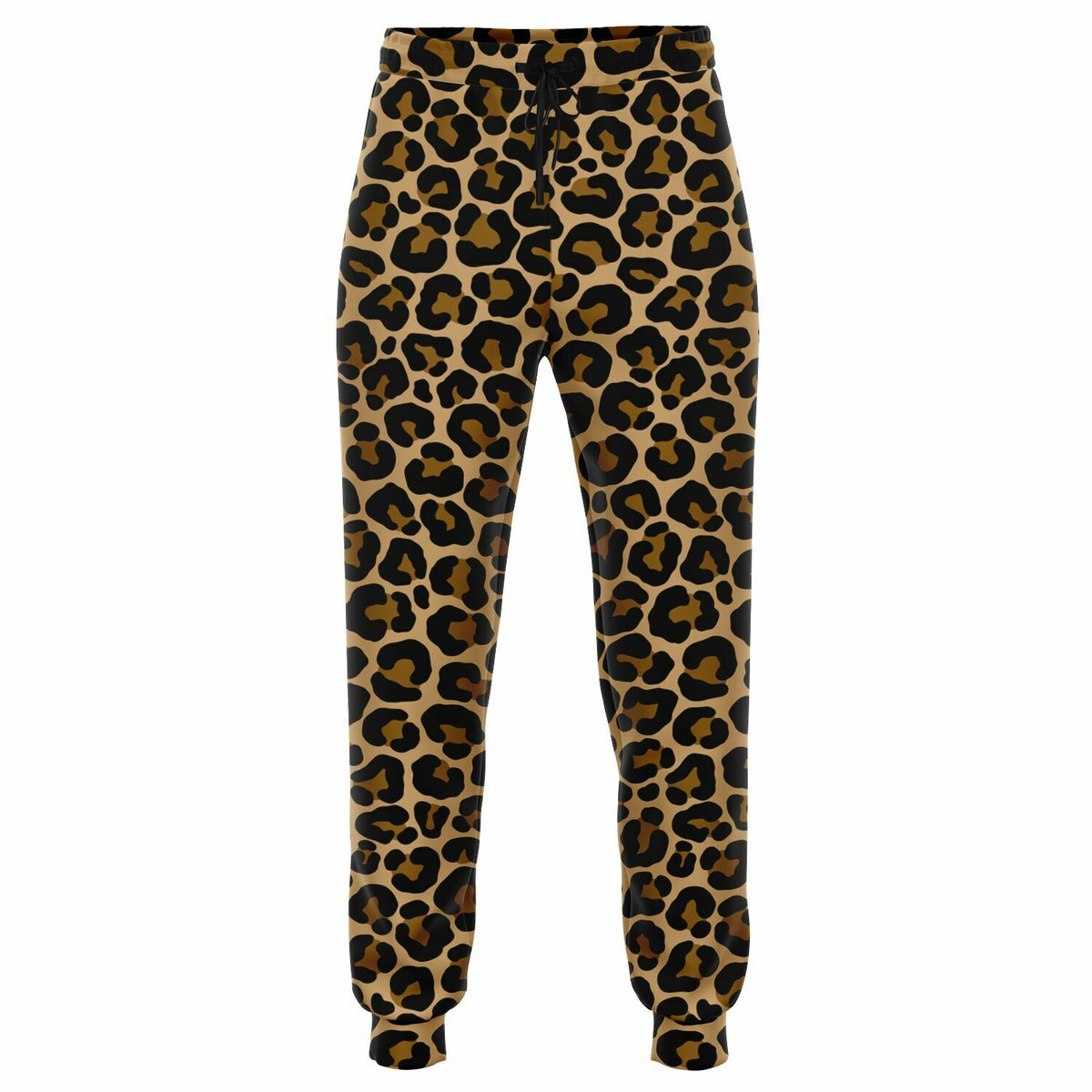 Leopard Joggers Sweatpants with Pockets, Animal Print Brown Cheetah Women Men Female Ladies Fleece Comfy Cotton Sweats Pants Bottoms