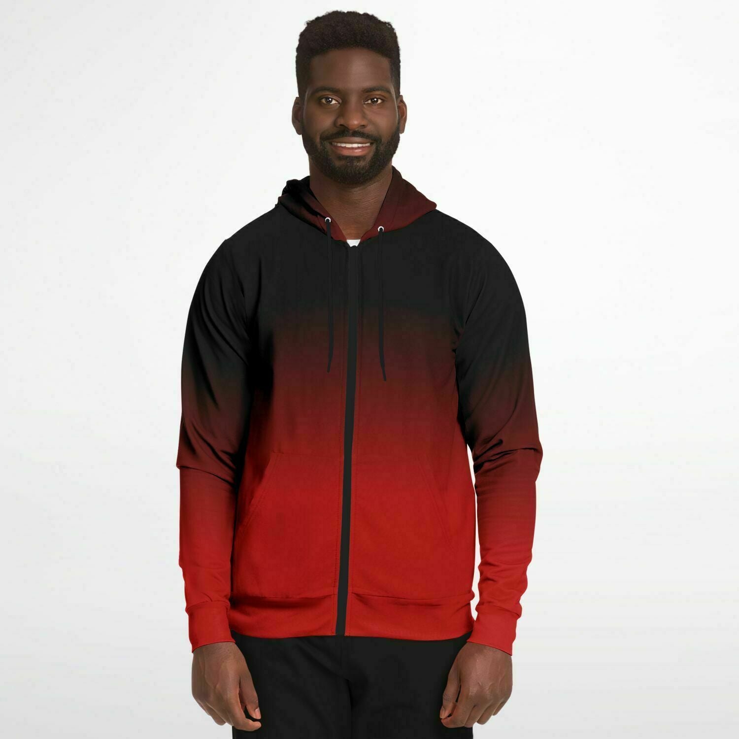 Black hoodie sale with zipper pockets