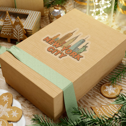 New York City Sticker Decal, Manhattan Art Vinyl Laptop Waterbottle Tumbler Car Vehicle Window Waterproof Bumper Clear Small Large Wall - Starcove Fashion