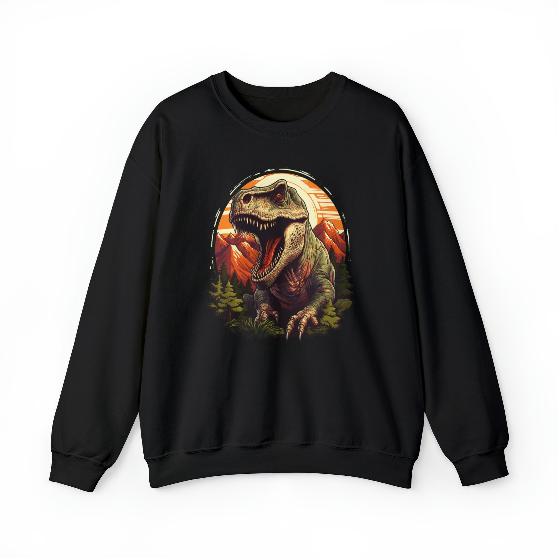 Fashion T-Rex – Graphic Dino Sweatshirt, Cotton Sweater Fleece Starcove Dinosaur Crewneck