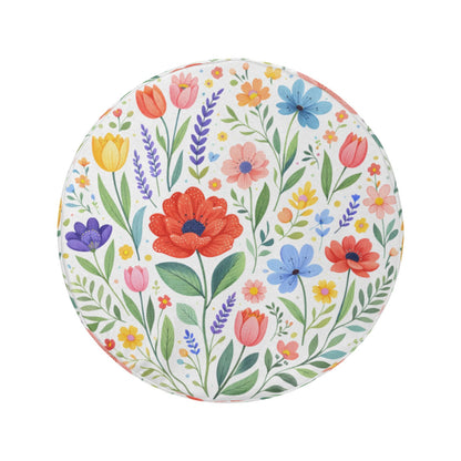 White Floral Spare Tire Cover, Flowers Garden Wheel Accessories Unique Design Backup Camera Hole Trailer Back Women Girly SUV Rear Protector - Starcove Fashion