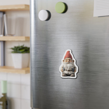 Garden Gnome Magnet, Fridge Refrigerator Car Truck Locker Door Cute Inspirational Small Large Kitchen Die Cut Magnetic
