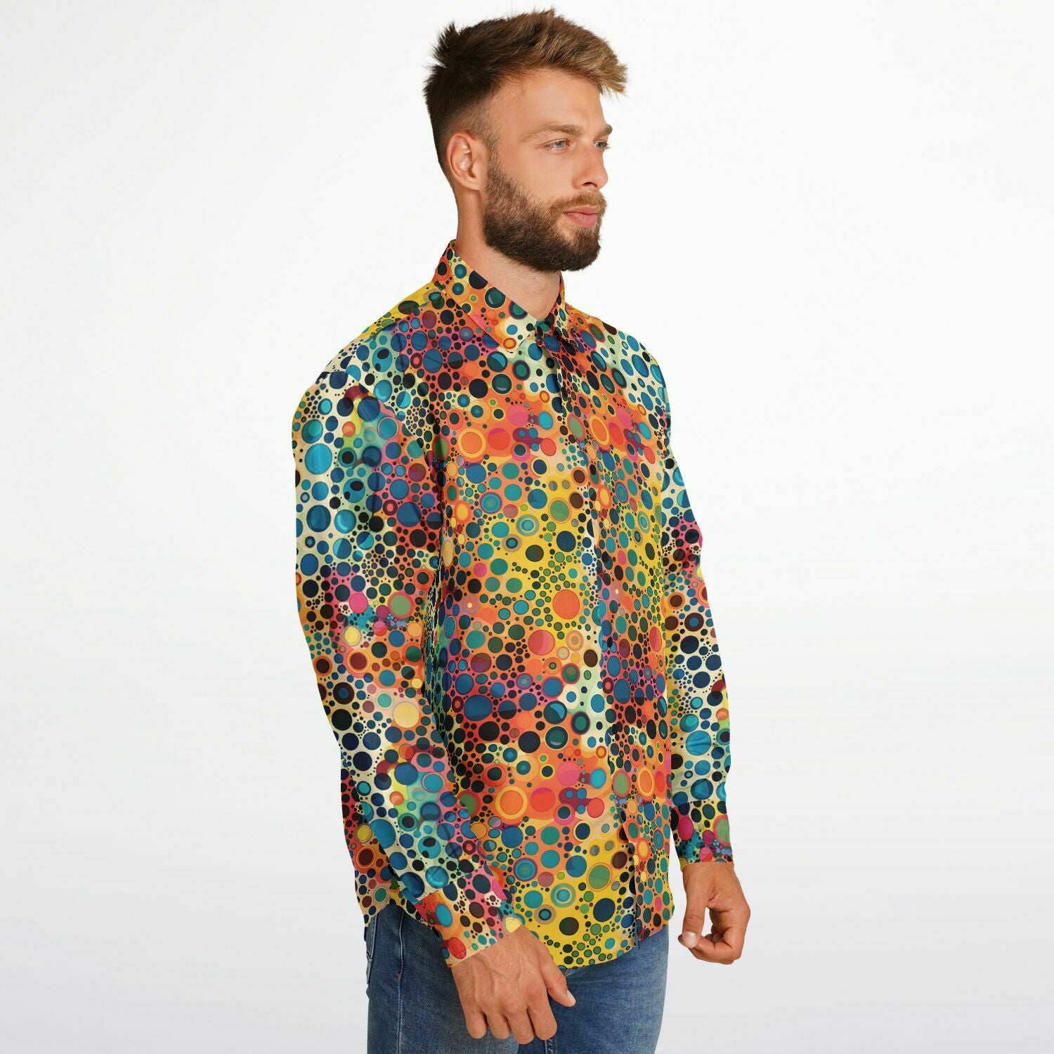 funky dress shirts for guys Alternative Clothing - Men's Dress Shirts - Men Button-up Shirt