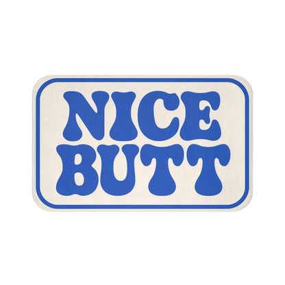 Nice Butt Bath Mat, Funny Bum Memory Foam Cute Shower Bathroom Decor Non Slip Floor Large Small Washable Quick Dry Luxury Rug