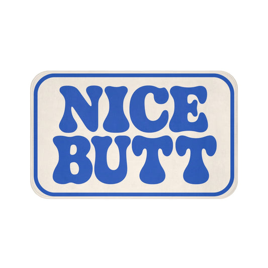 Nice Butt Bath Mat, Funny Bum Memory Foam Cute Shower Bathroom Decor Non Slip Floor Large Small Washable Quick Dry Luxury Rug