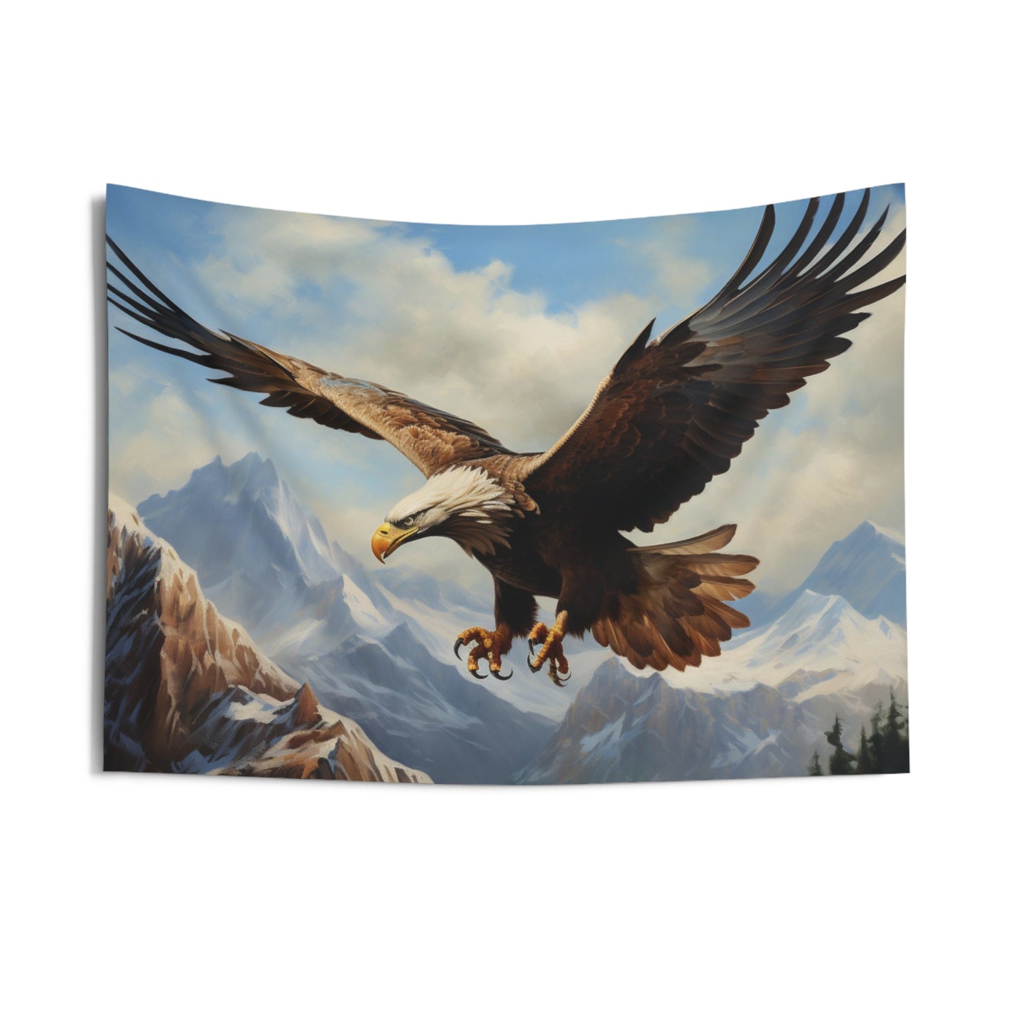 Bald Eagle Tapestry, Flying American Wall Art Hanging Cool Unique Landscape Aesthetic Large Small Decor Bedroom College Dorm Room Starcove Fashion