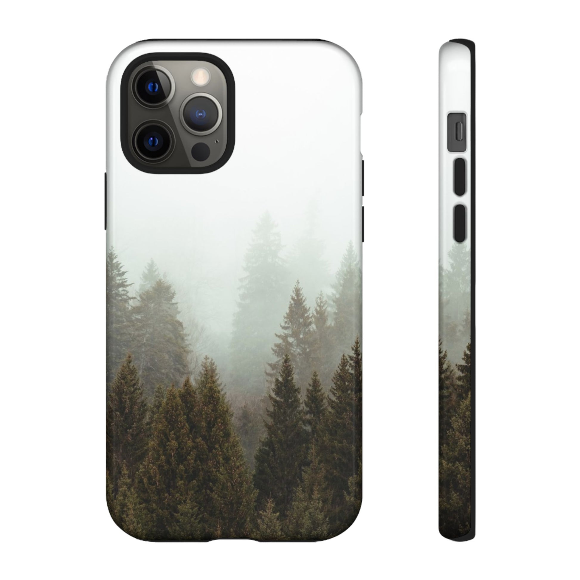 Pine Trees Forest Iphone 17 16 15 14 13 12 Pro Case, Fog  Cute Tough Hard Cases 11 8 Plus X XR XS Max Galaxy S26 S25 S24 S23 Phone Cover - Starcove Fashion