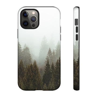 Pine Trees Forest Iphone 17 16 15 14 13 12 Pro Case, Fog  Cute Tough Hard Cases 11 8 Plus X XR XS Max Galaxy S26 S25 S24 S23 Phone Cover - Starcove Fashion