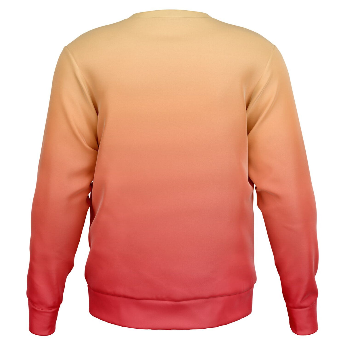 Red Orange Yellow Ombre Sweatshirt, Gradient Tie Dye Crewneck Fleece Cotton Sweater Jumper Pullover Men Women Adult Designer Top