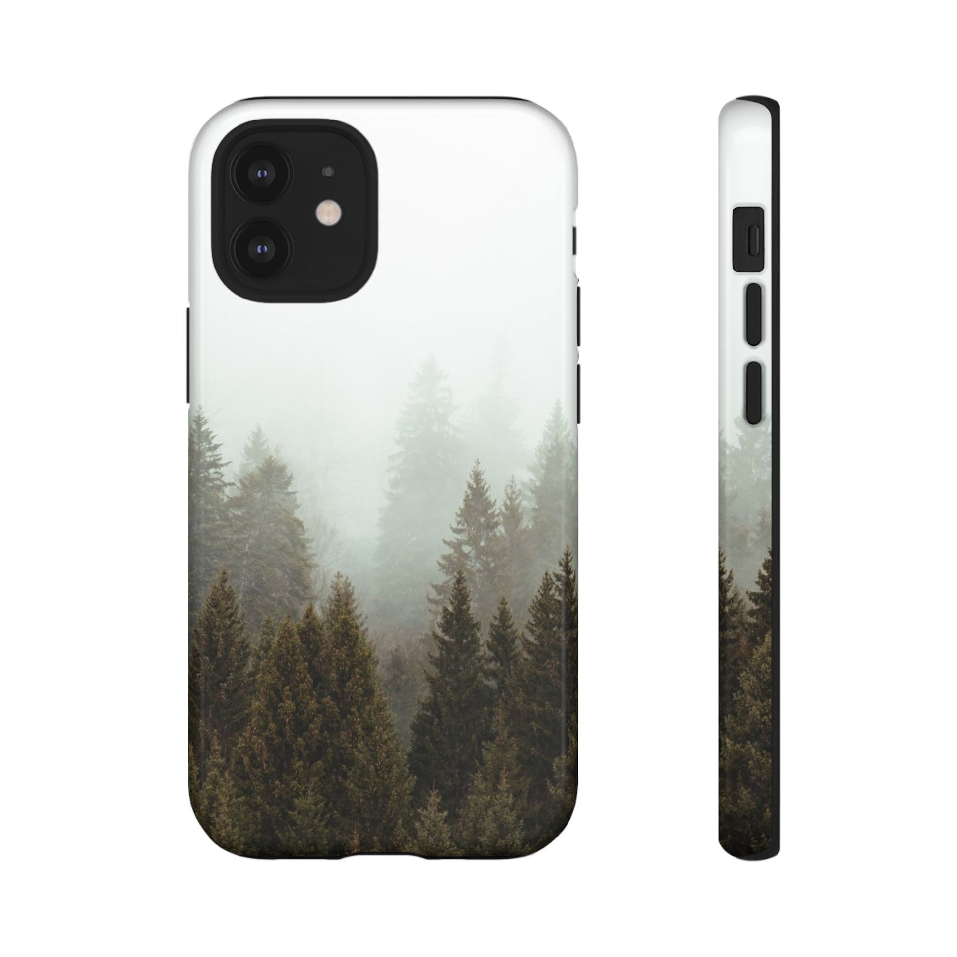 Pine Trees Forest Iphone 17 16 15 14 13 12 Pro Case, Fog  Cute Tough Hard Cases 11 8 Plus X XR XS Max Galaxy S26 S25 S24 S23 Phone Cover - Starcove Fashion