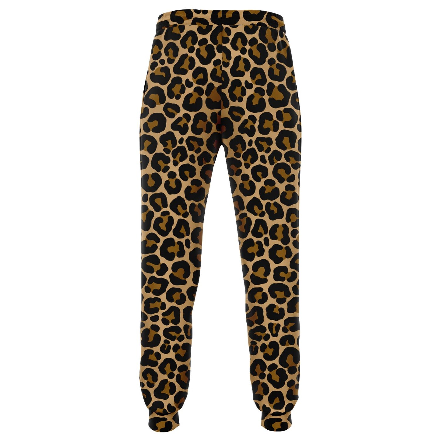 Leopard Joggers Sweatpants with Pockets, Animal Print Brown Cheetah Women Men Female Ladies Fleece Comfy Cotton Sweats Pants Bottoms
