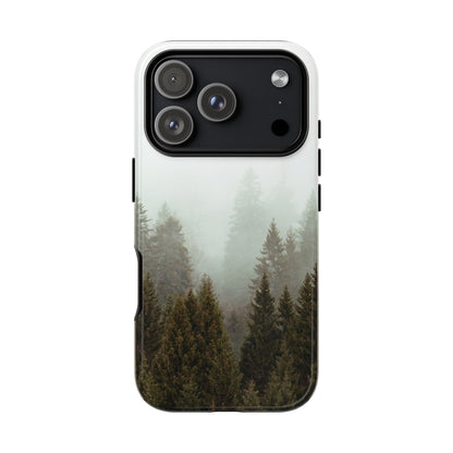 Pine Trees Forest Iphone 17 16 15 14 13 12 Pro Case, Fog  Cute Tough Hard Cases 11 8 Plus X XR XS Max Galaxy S26 S25 S24 S23 Phone Cover - Starcove Fashion