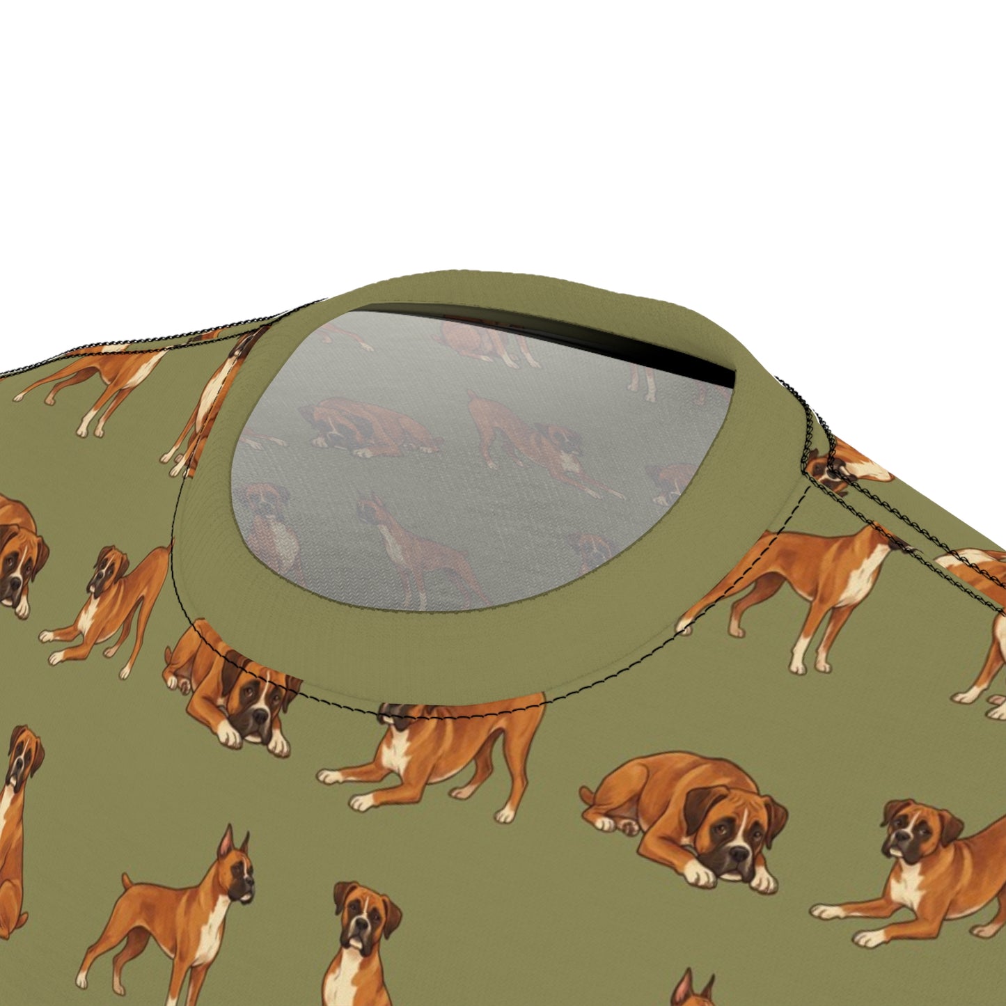Boxer Dog Tshirt, Animal Green Designer Dad Graphic Aesthetic Lightweight Heavyweight Crewneck Men Women Tee Top Short Sleeve Shirt